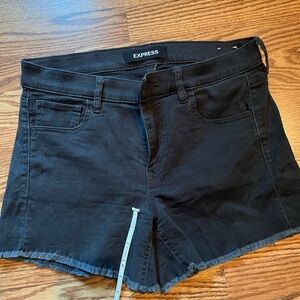 Express Women's Dark Denim Shorts